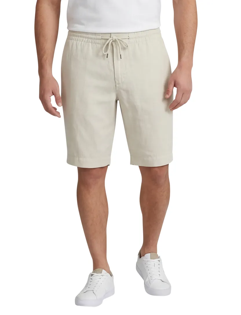 bermuda Alberto House beige normale fit linnen