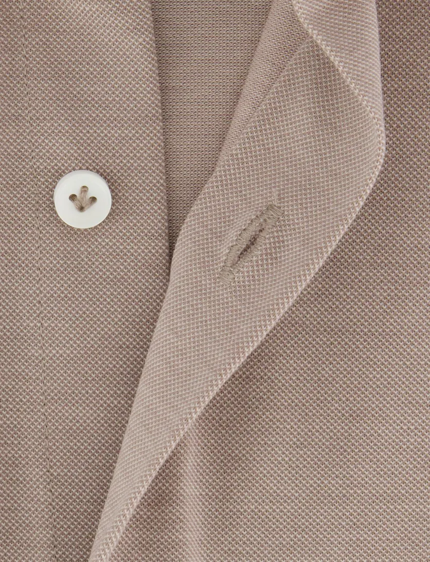 Cavallaro Ancona overhemd taupe jersey
