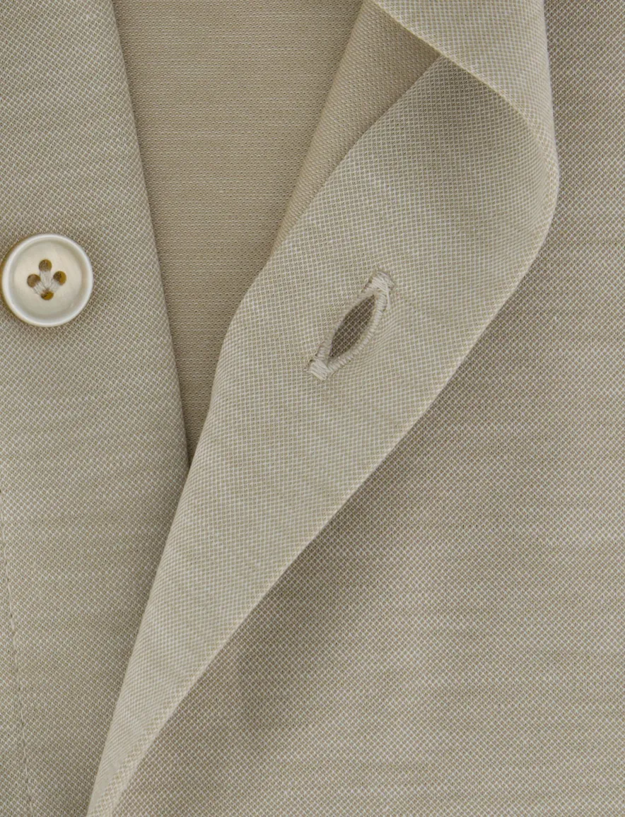 Cavallaro overhemd beige slim fit