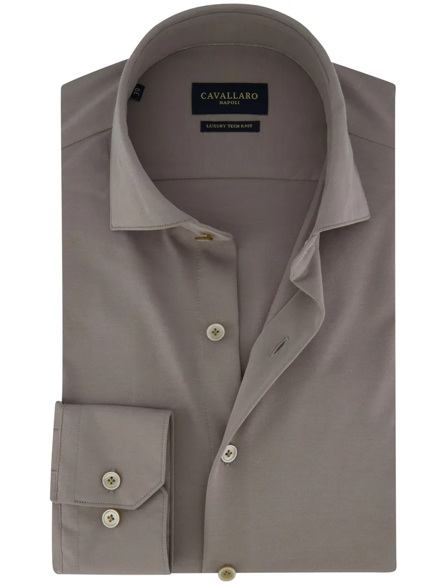 Cavallaro overhemd grijs cutaway boord