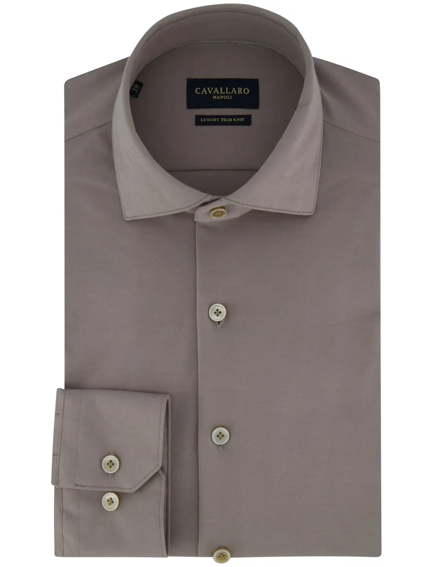Cavallaro overhemd grijs cutaway boord
