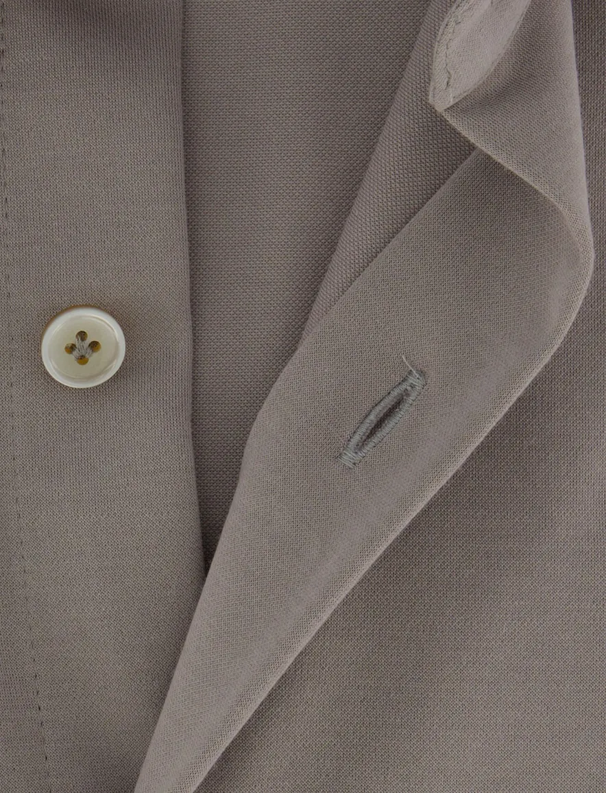 Cavallaro overhemd taupe linnen