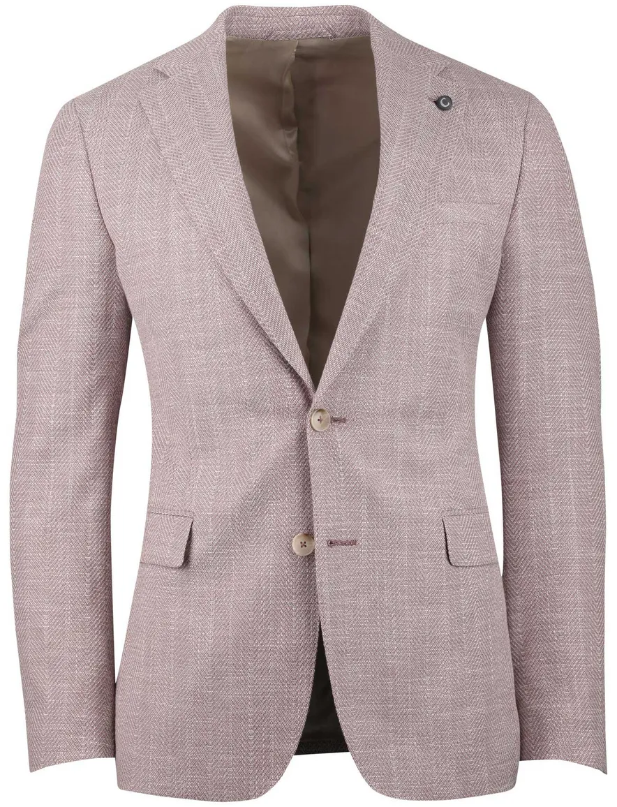 Roze colbert Cavallaro gevoerd Torano