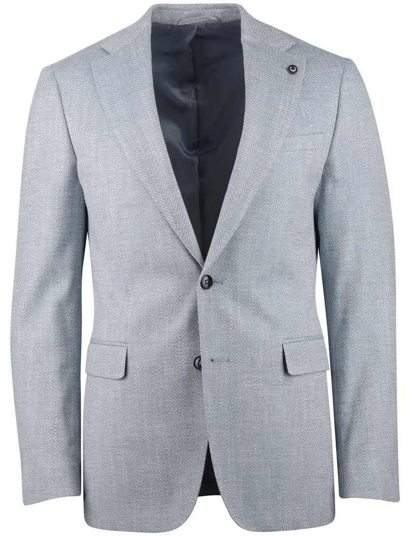 Colbert Cavallaro platinum torano lichtblauw normale fit