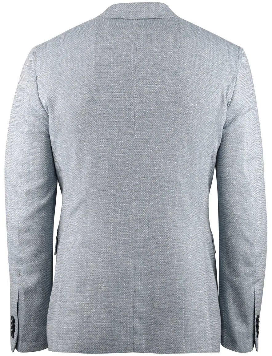 Cavallaro Torano linnenblend colbert blauw