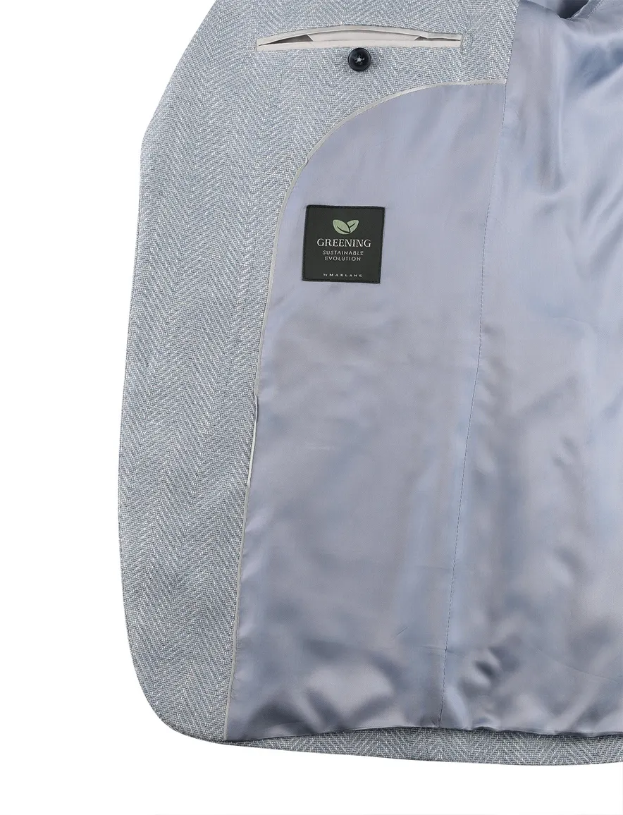 Cavallaro Torano linnenblend colbert blauw