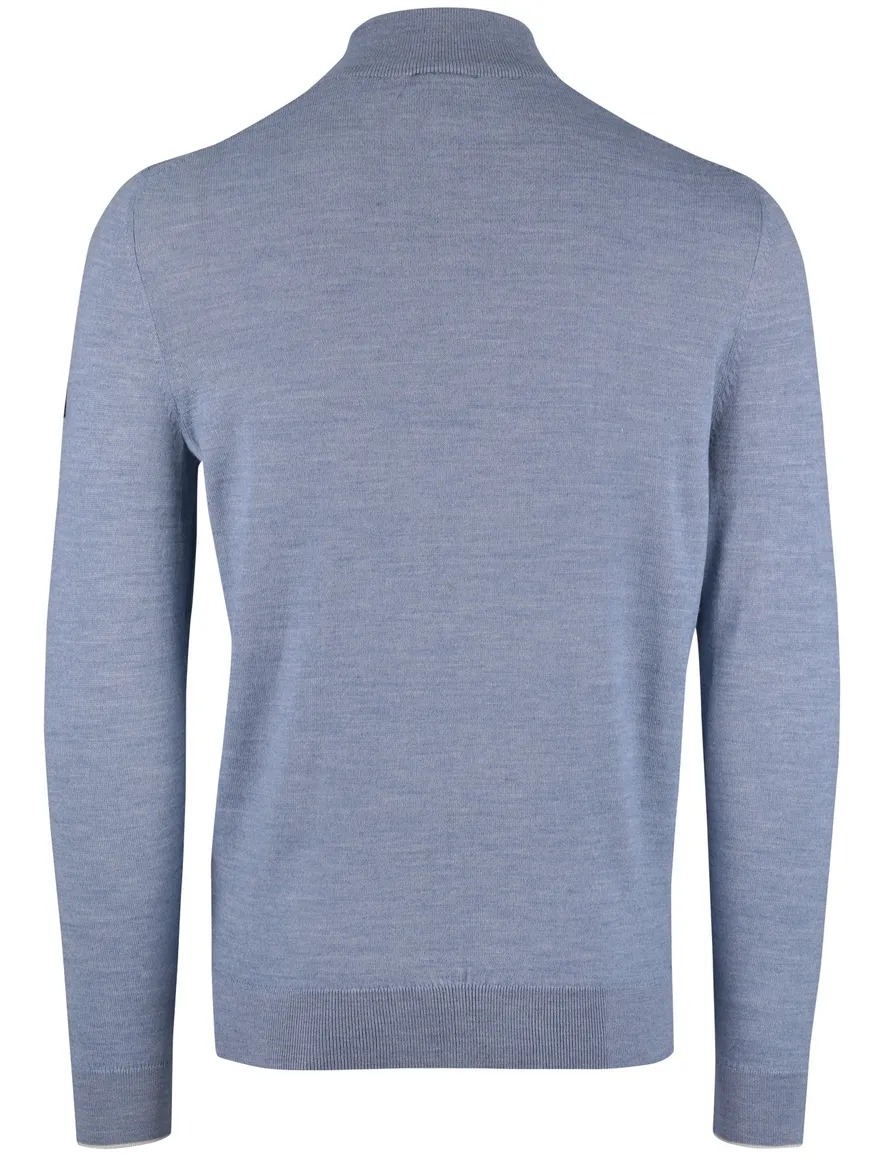 blauwe Cavallaro Fontanio vest witte rits