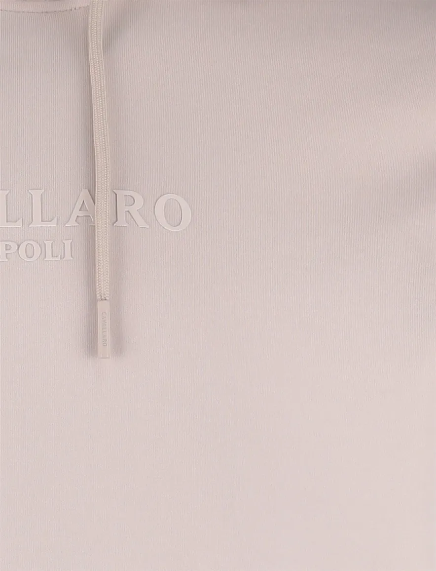 beige hoodie Cavallaro slim fit