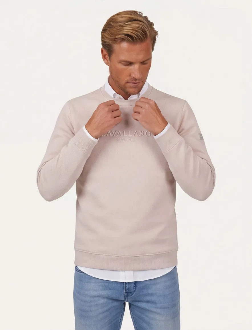 beige sweater Cavallaro slim fit beige