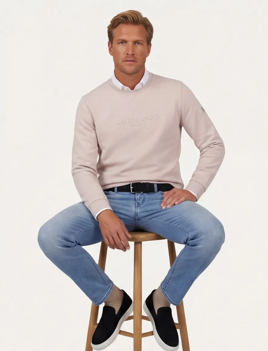 beige sweater Cavallaro slim fit beige