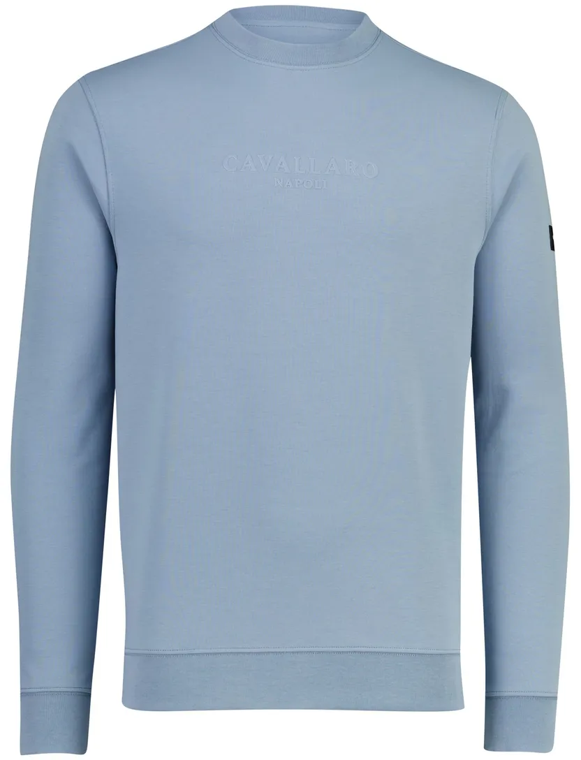 Blauwe Cavallaro Murano sweater ronde hals