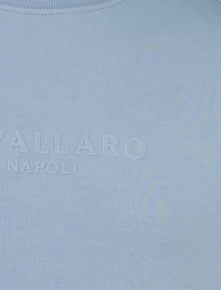 Cavallaro Murano trui blauw ronde hals