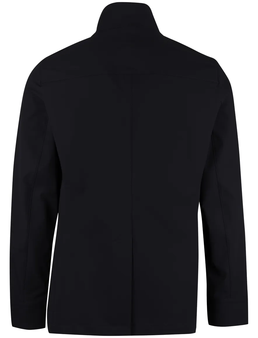 Duno zomerjas stretch rits en knopen donkerblauw