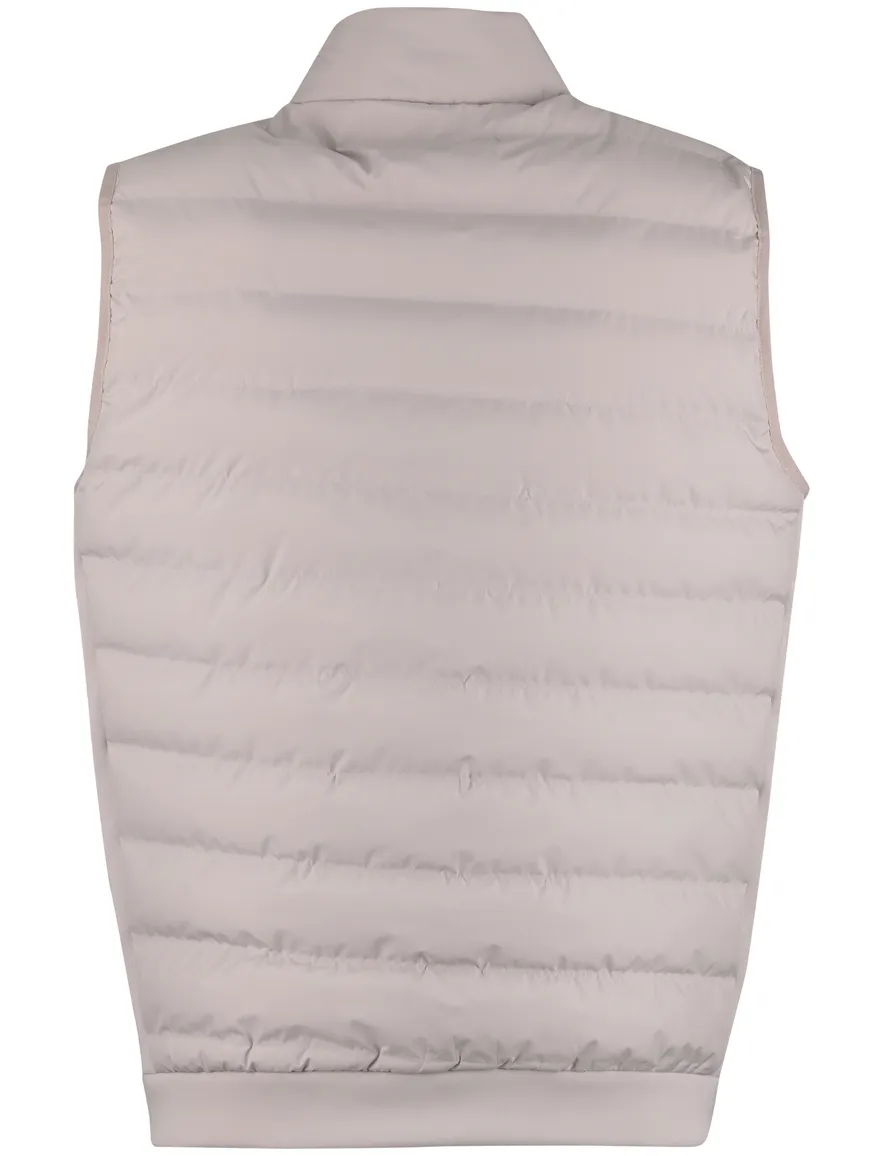 witte bodywarmer Cavallaro normale fit rits