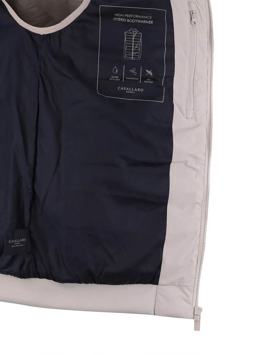 witte bodywarmer Cavallaro normale fit rits