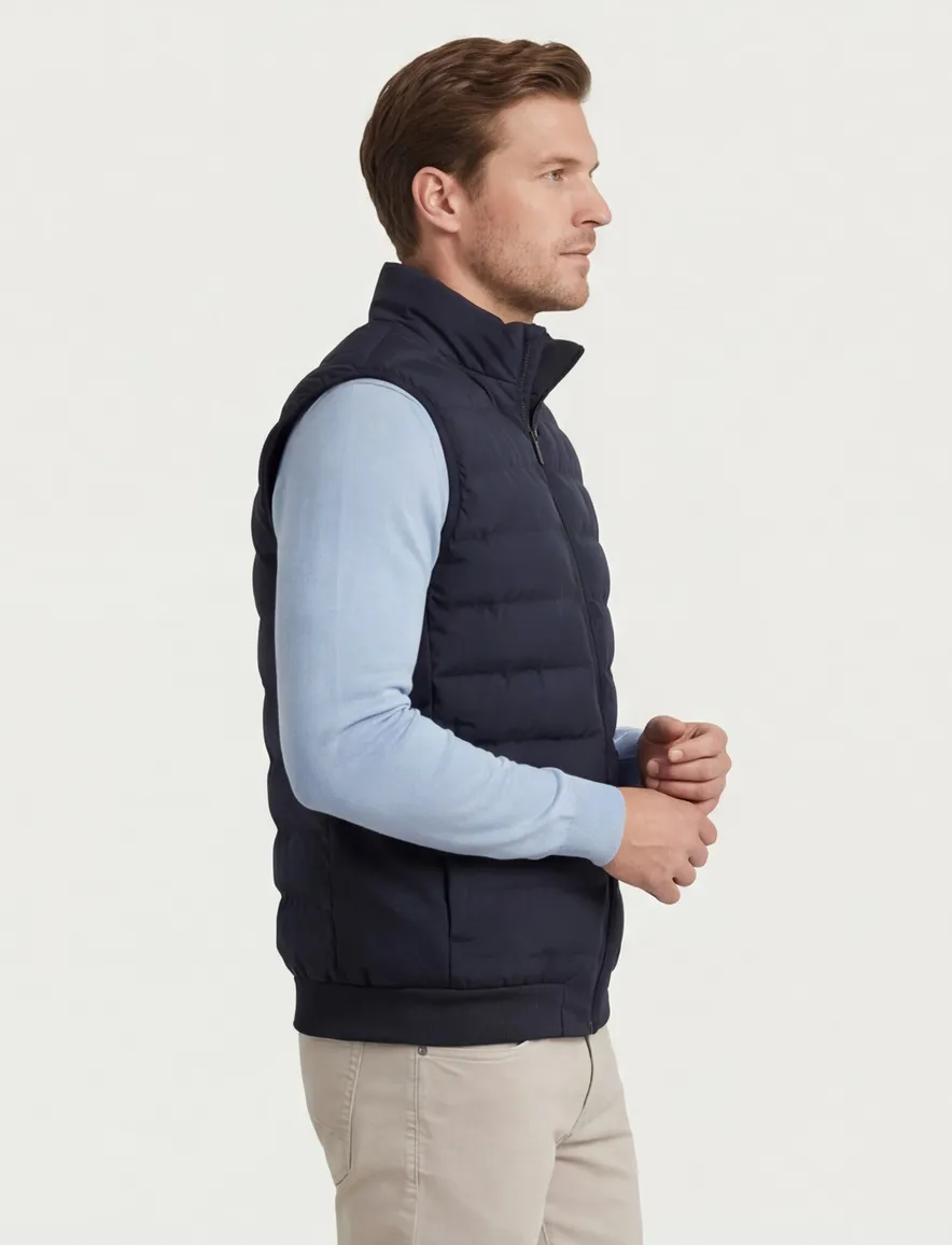 Cavallaro gewatteerde bodywarmer waterafstotend navy