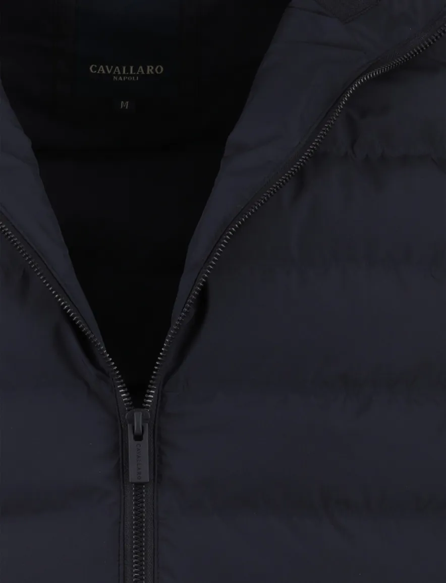 Cavallaro gewatteerde bodywarmer waterafstotend navy