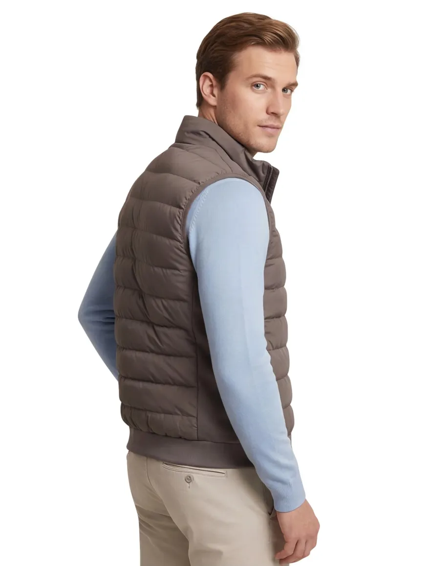 Cavallaro Quintino Bodywarmer rits taupe