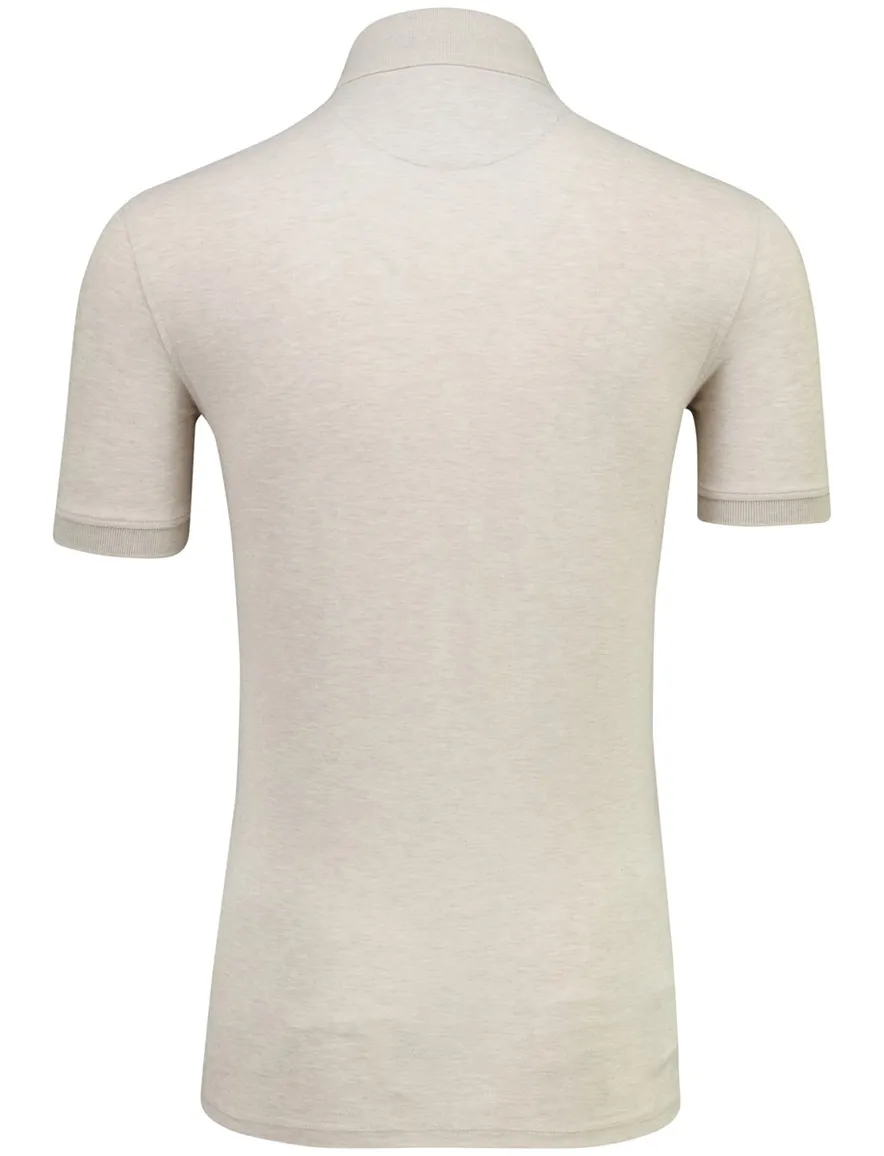 Cavallaro Bavone polo melange beige melange