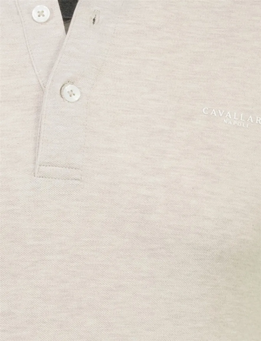 Cavallaro Bavone polo melange beige melange