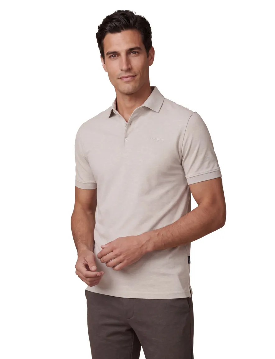 Cavallaro Bavone polo melange beige melange