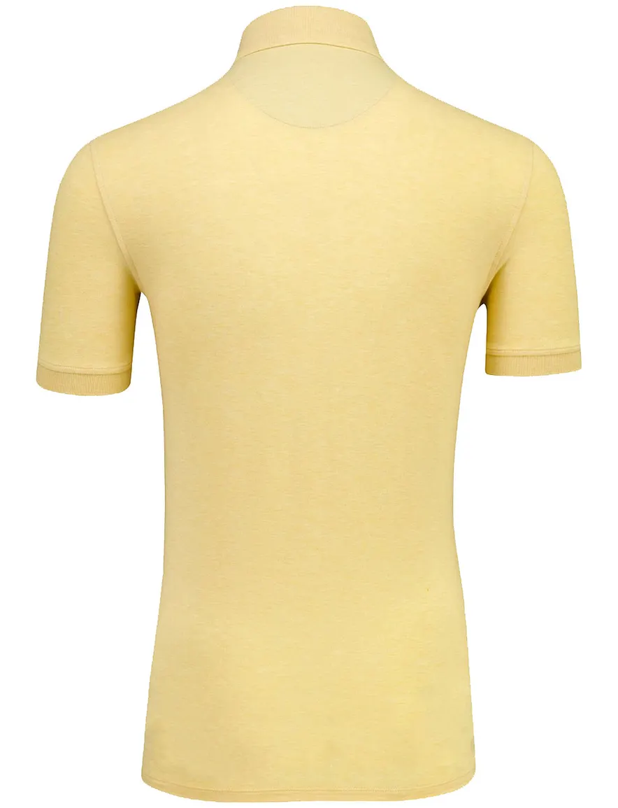 Cavallaro Bavone polo melange geel