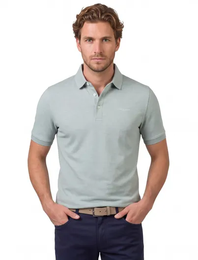 Cavallaro Korte mouw polo Bavone Cavallaro Napoli turquoise
