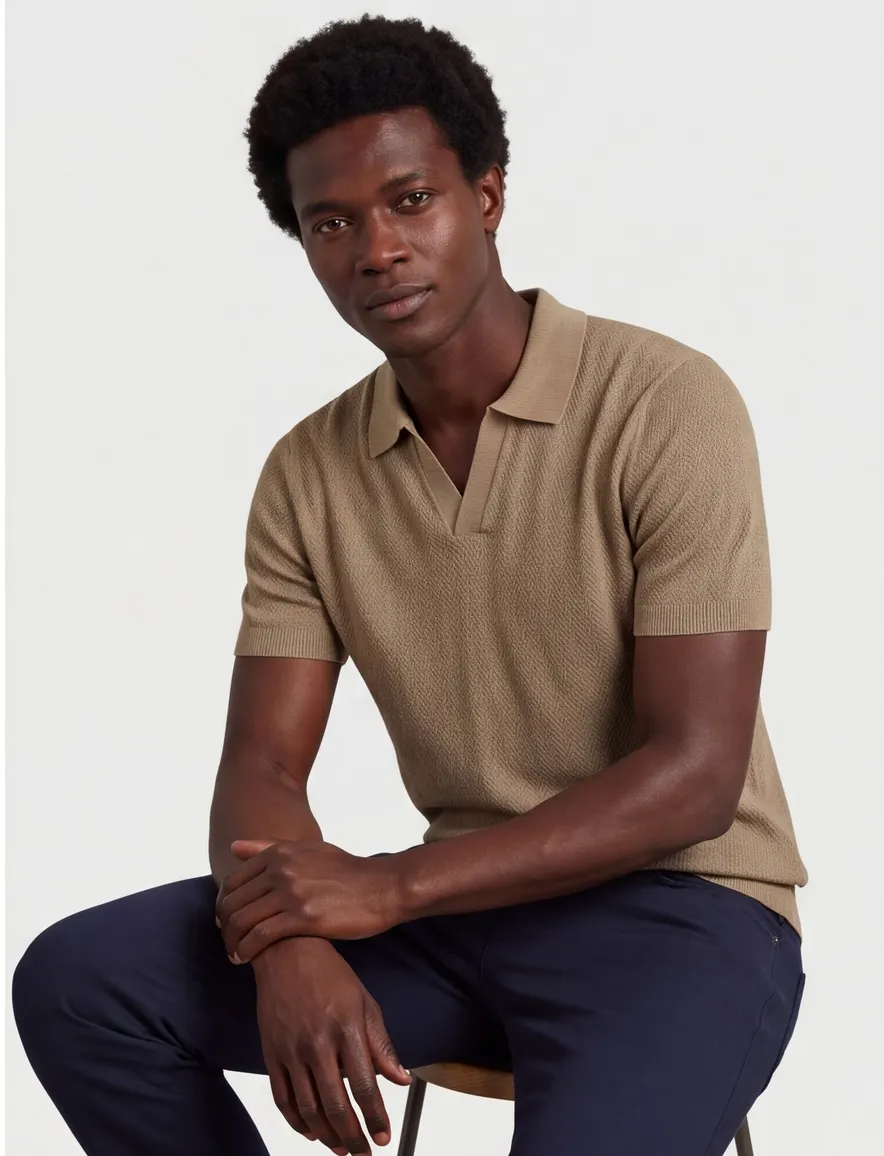 Cavallaro Mironi poloshirt bruin
