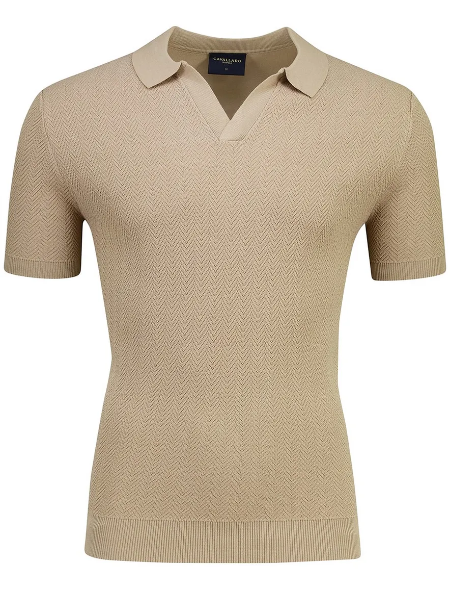 Cavallaro Mironi polo v hals taupe