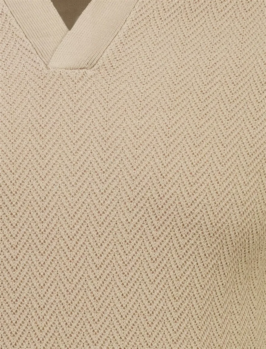 Bruine poloshirt Cavallaro Mironi normale fit