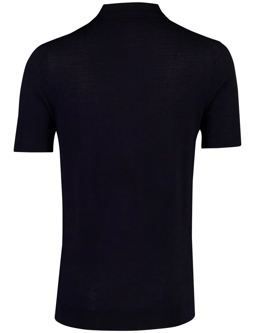 Korte mouw polo Cavallaro Milanio navy