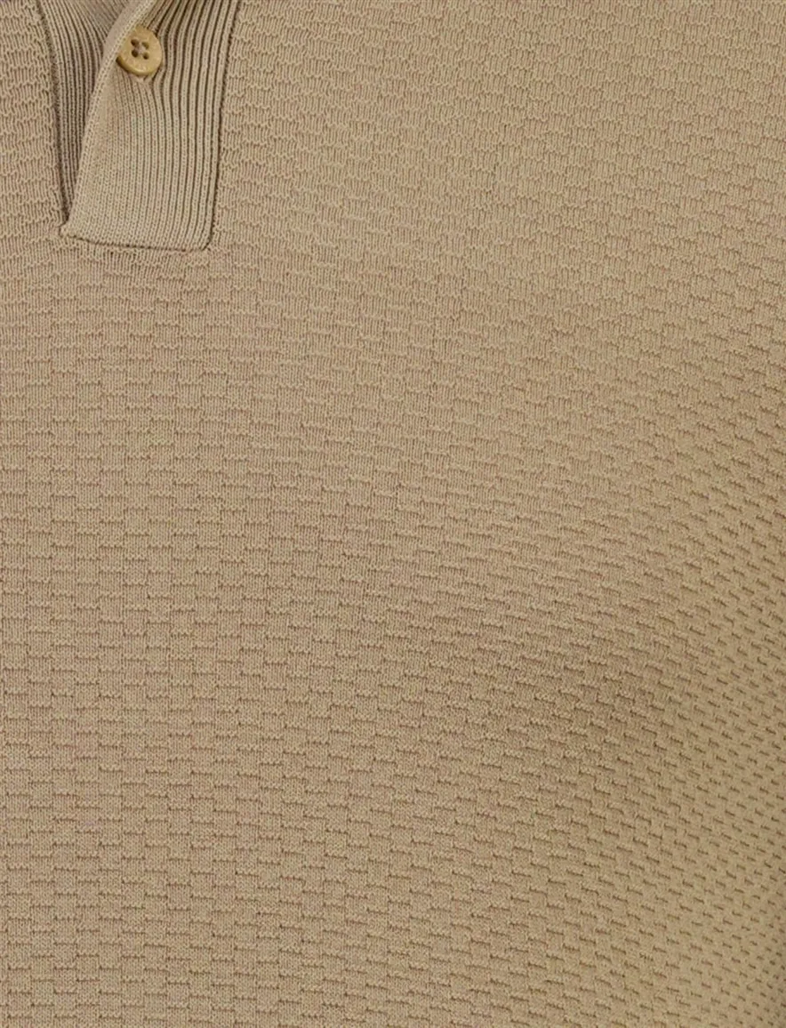 Milanio polo Cavallaro Napoli bruin regular fit