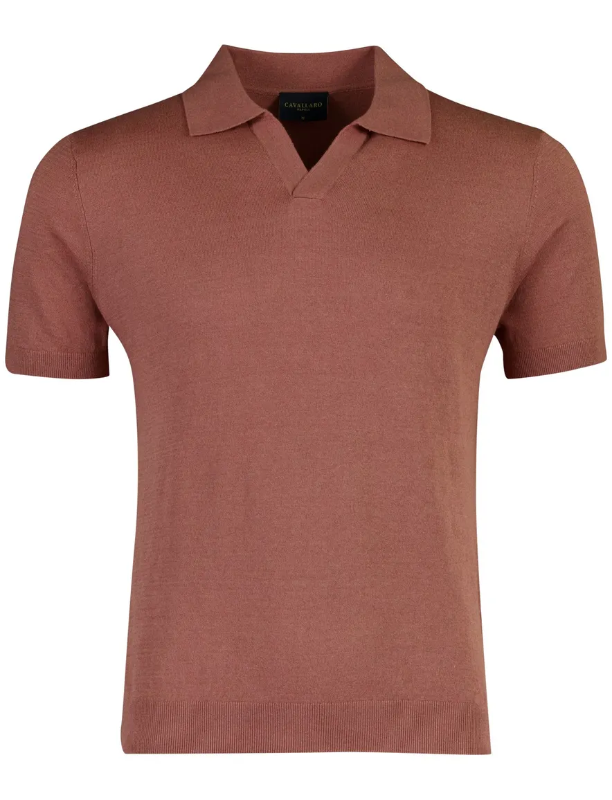 poloshirt korte mouw rood Cavallaro Napoli