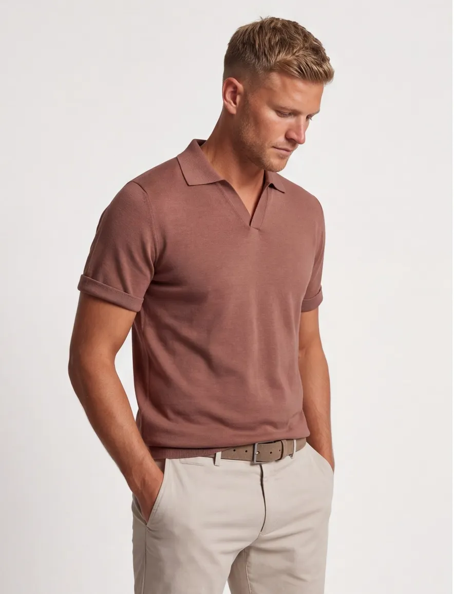 Cavallaro Napoli poloshirt korte mouw rood