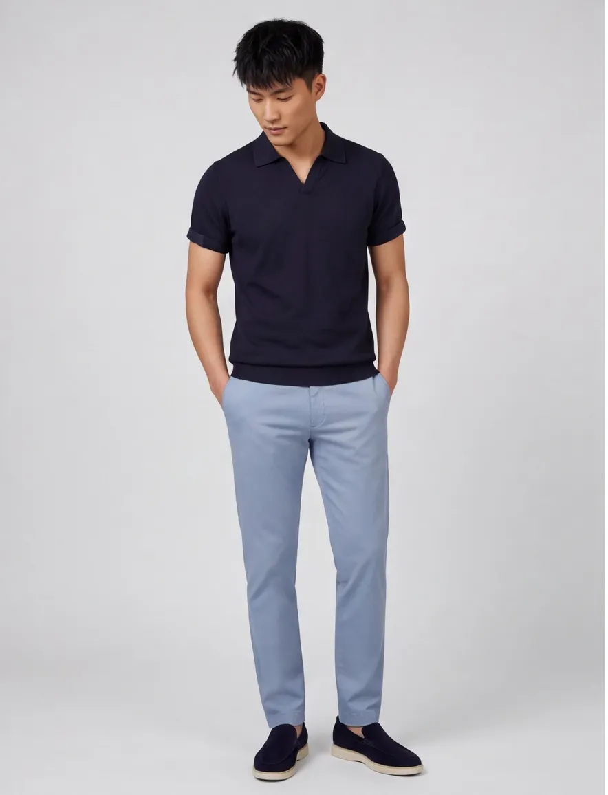 Cavallaro polo donkerblauw