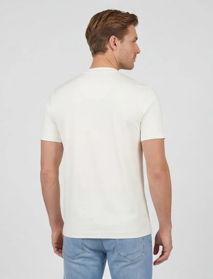 T-shirt Cavallaro Luvati Tee ronde hals wit