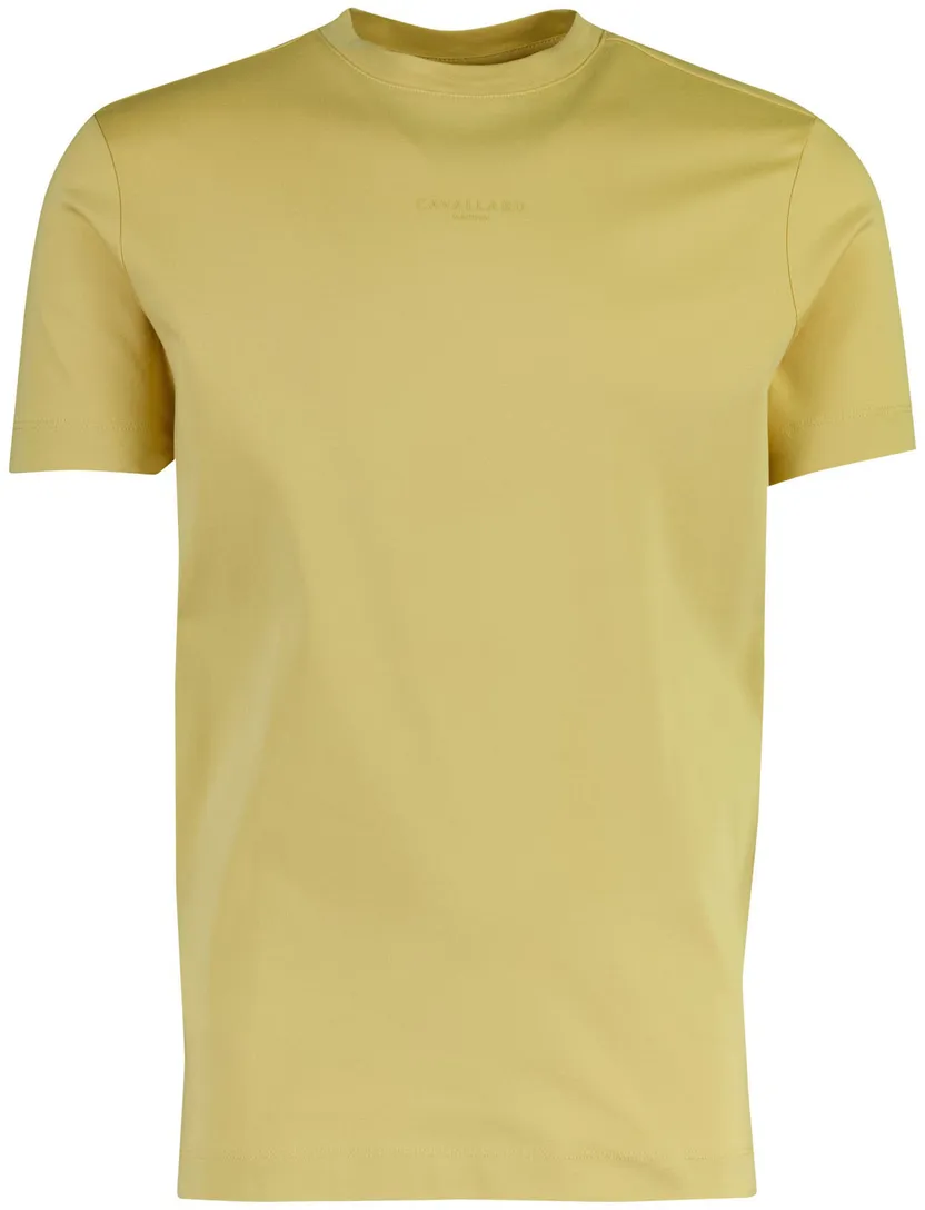 Geel t-shirt Cavallaro Luvali korte mouwen