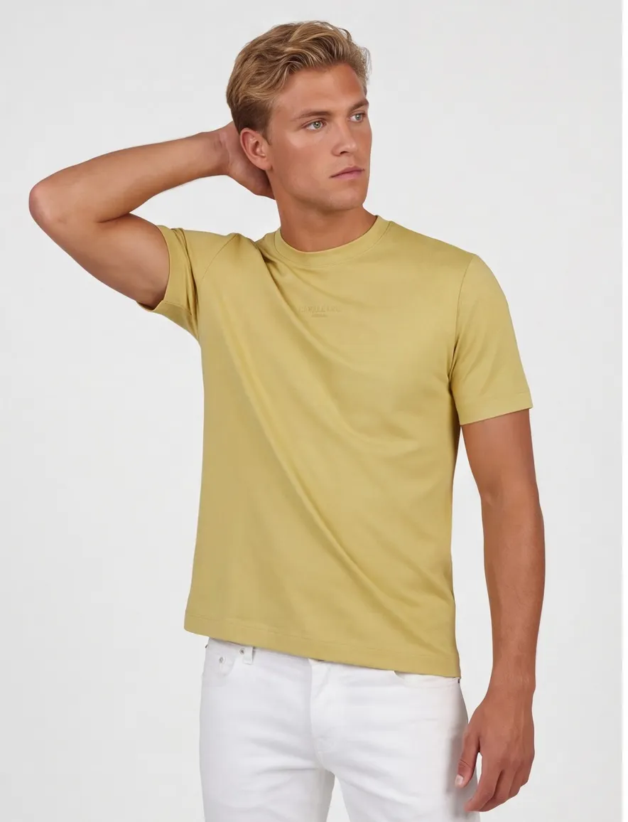 Cavallaro T-shirts bovenkleding Fad 117261007-Faded Yellow