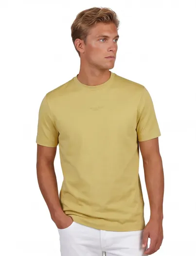 Cavallaro Geel t-shirt Cavallaro Luvali korte mouwen