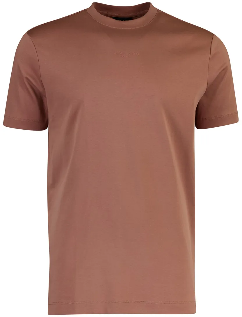 T-shirt Cavallaro Luvati roze korte mouw slim fit