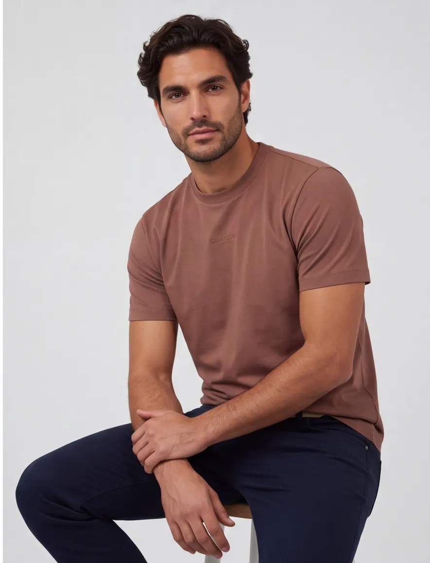 Roze t-shirt Cavallaro korte mouw