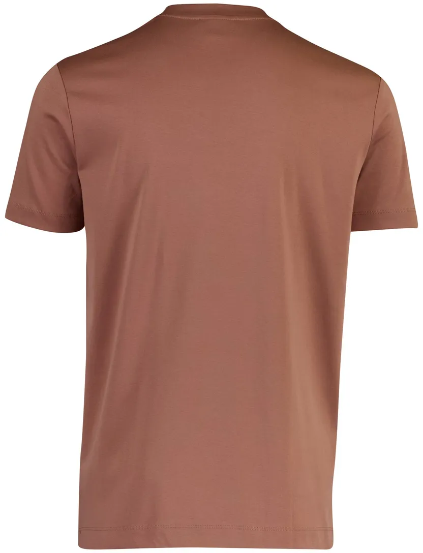 T-shirt Cavallaro Luvati roze korte mouw slim fit