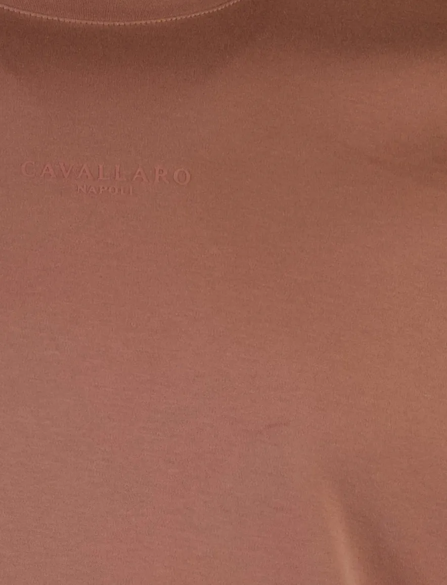 Roze t-shirt Cavallaro korte mouw