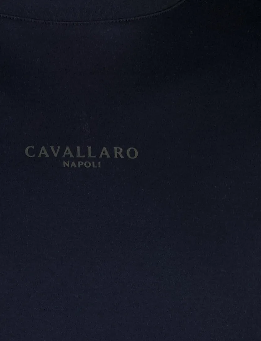 T-shirt Cavallaro Luvati Tee ronde hals donkerblauw logo