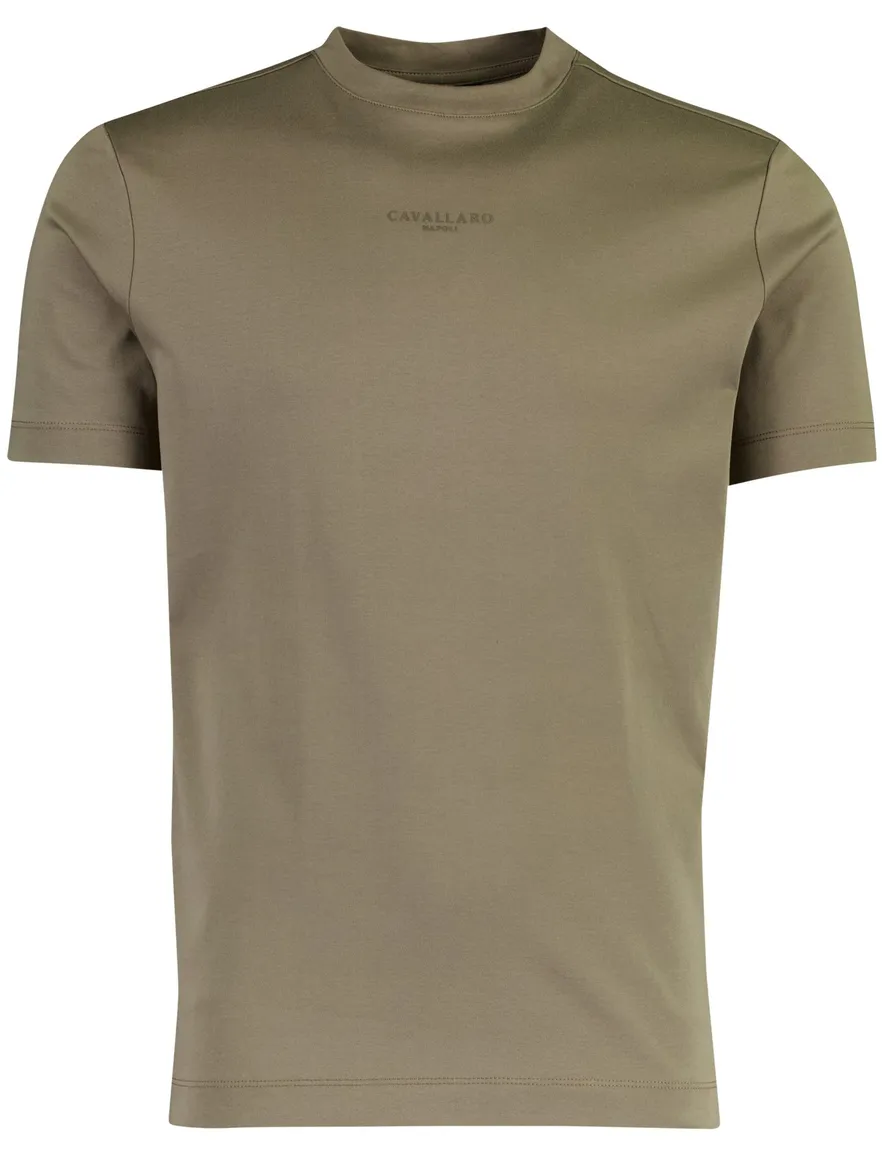 Cavallaro Luvali t-shirt taupe korte mouw