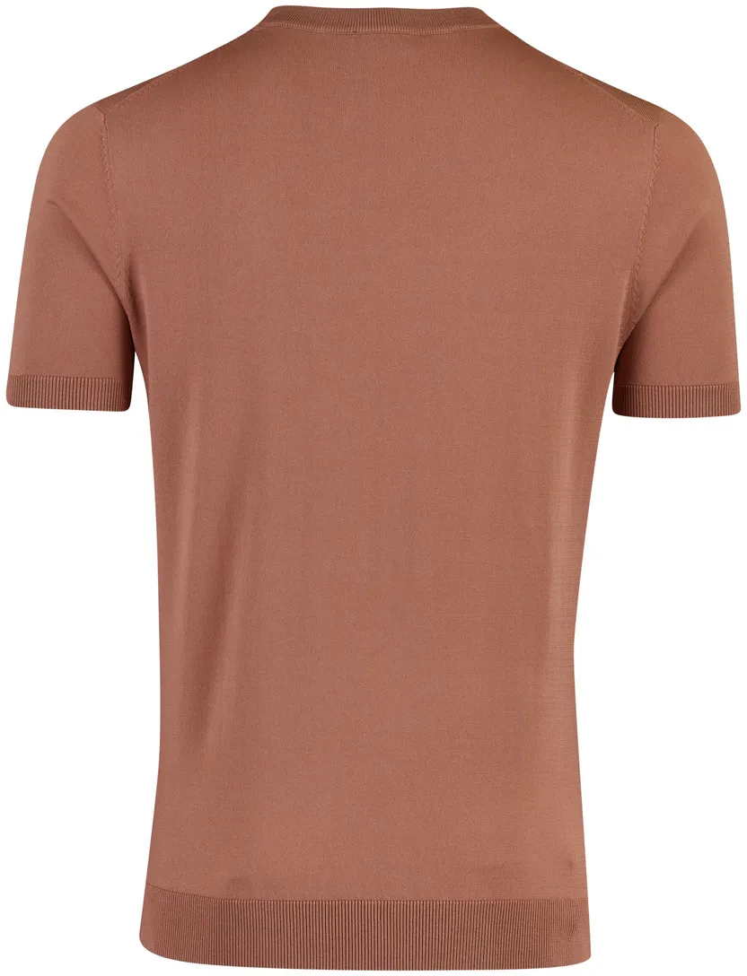 T-shirt Cavallaro Milo Tee slim fit ronde hals oranje