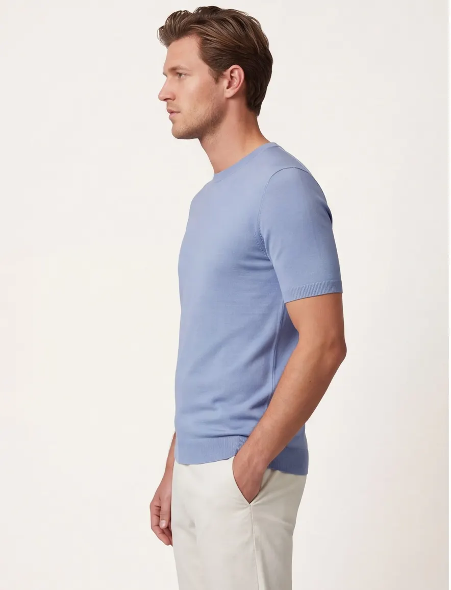 Milo Tee Cavallaro Napoli regular fit blauw