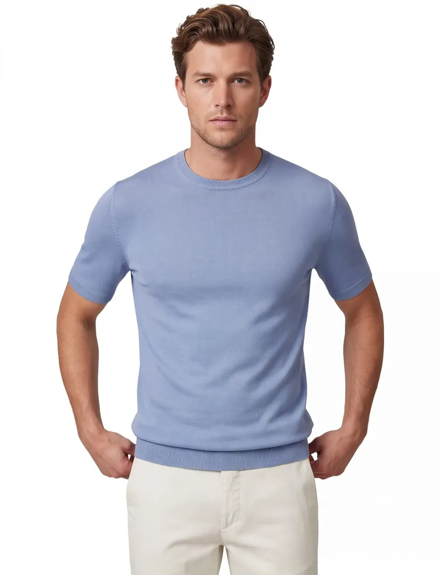 Milo Tee Cavallaro Napoli regular fit blauw