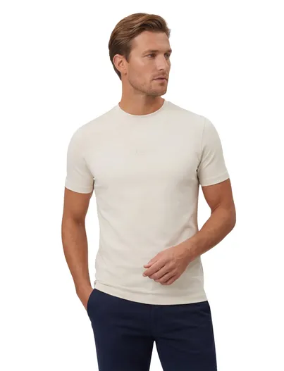 Cavallaro Bari Tee Cavallaro Napoli creme met opdruk regular fit