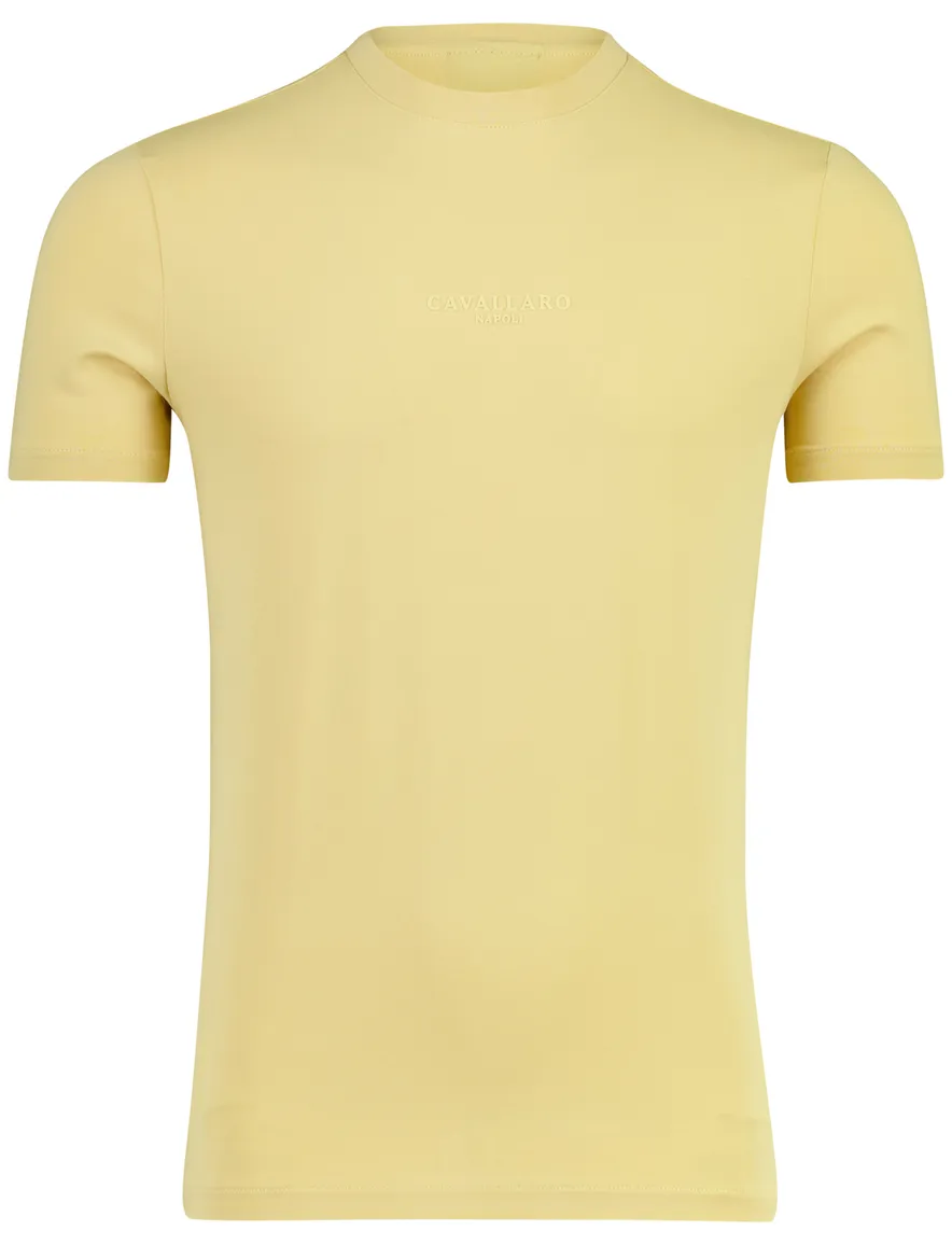 Cavallaro Bari Tee t-shirt geel korte mouw